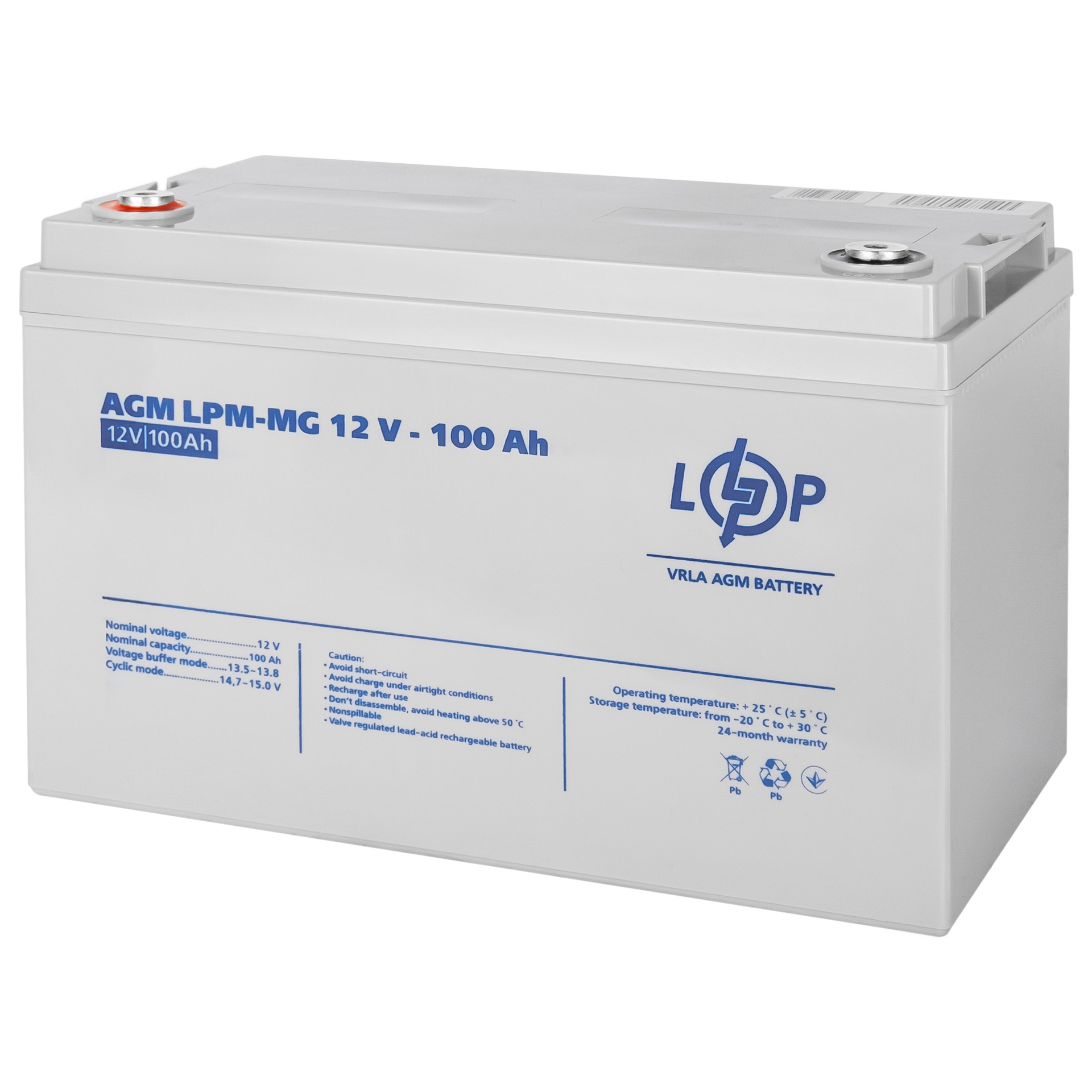 Акумулятор мультигелевий LogicPower LPM MG 12V 100 Ah